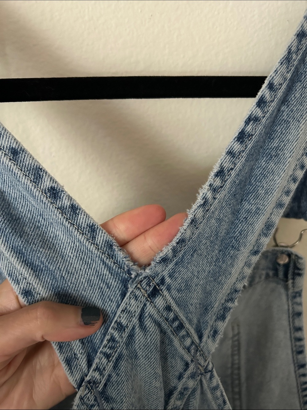 Free people we the free Ziggy Denim Overalls large - Picture 5 of 16